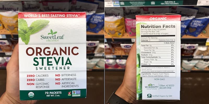 is sweetleaf organic stevia safe