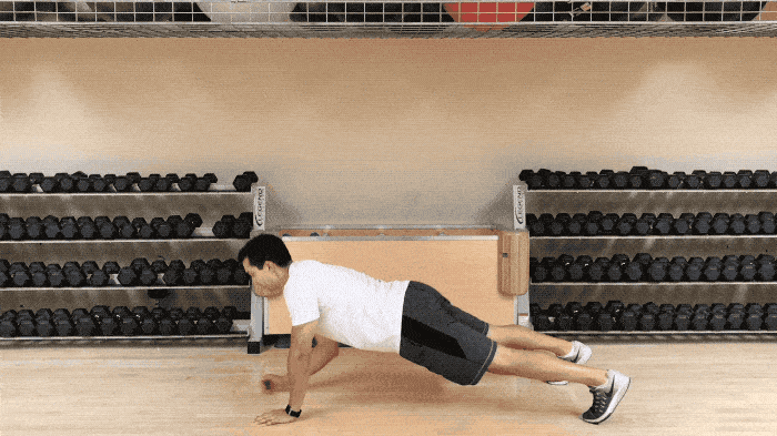 plank to pushups
Exercises To Get Rid of Upper Arm Fat 