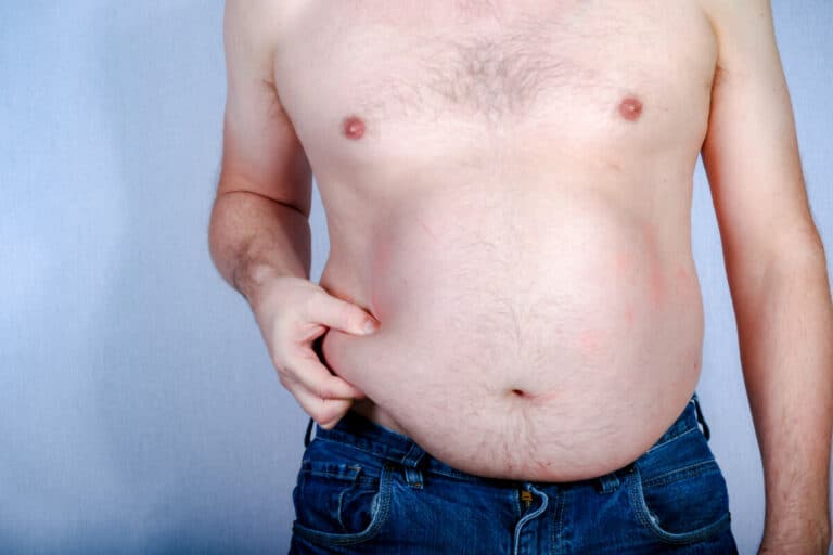 how to get rid of love handles fat men