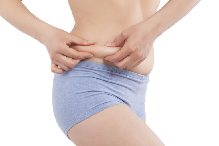 how to get rid of skinny fat belly female