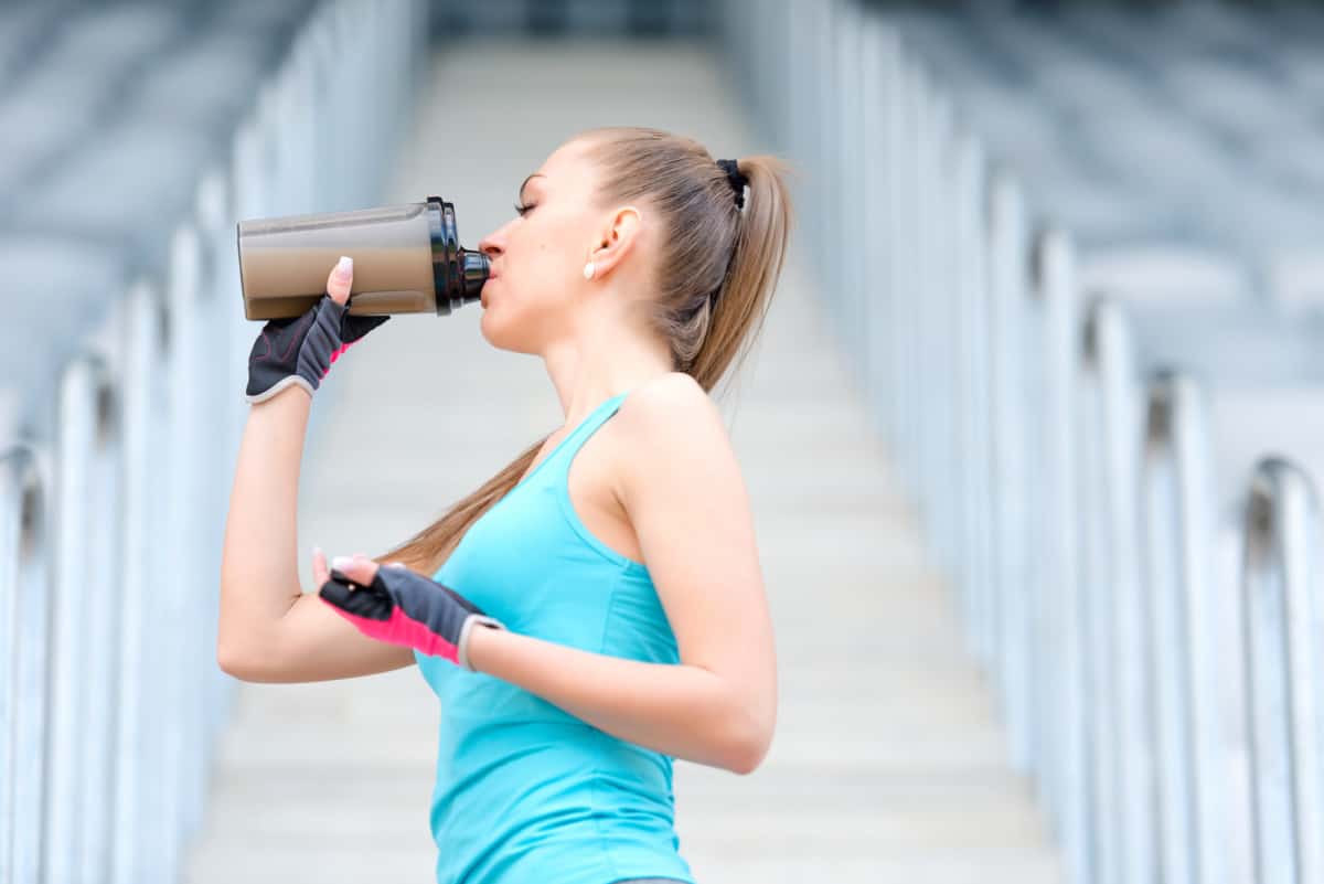 protein shake workout