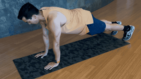 plank to pushups plank to pushups exercise demonstration
