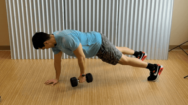 dumbbell 3 point one arm row dumbbell 3-point one-arm rows exercise