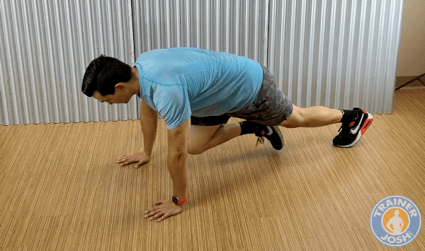 mountain climber pushups mountain climber pushups exercise demonstration