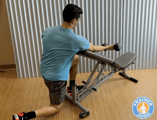 one arm dumbbell preacher curl one-arm dumbbell preacher curl exercise