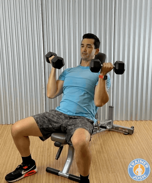 dumbbell arnold press dumbbell arnold press exercise demonstration