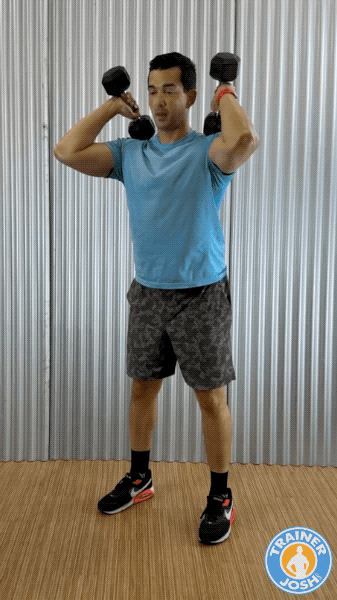 dumbbell front rack squats front rack dumbbell squat exercise demonstration