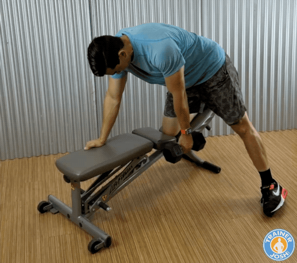 dumbbell kneeling hip raise dumbbell kneeling hip raise (front view) exercise demonstration