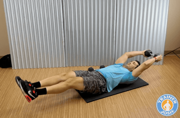 dumbbell v ups dumbbell v-ups exercise demonstration
