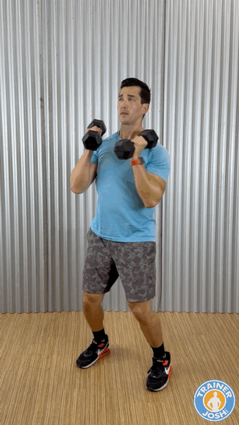 dumbbell punches exercise demonstration