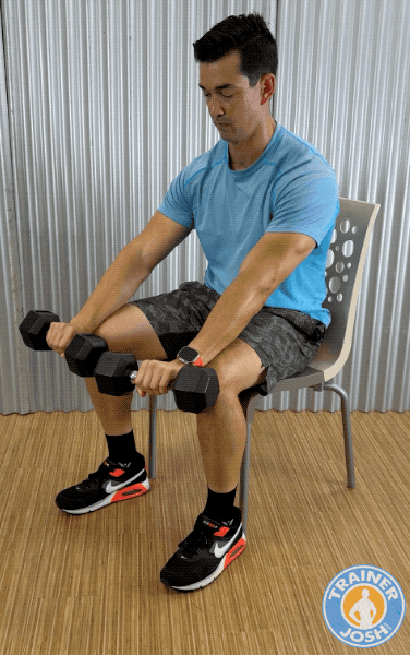 dumbbell reverse wrist curls dumbbell reverse wrist curls exercise demonstration