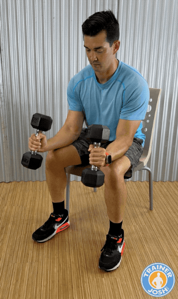 dumbbell wenning wrist flicks handshake curls dumbbell wenning wrist flicks (handshake curls) exercise demonstration