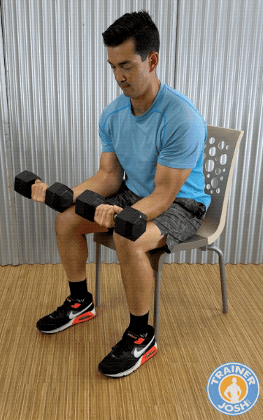 dumbbell wrist curls dumbbell wrist curls exercise demonstration