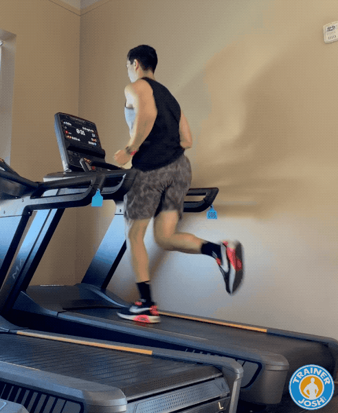 incline treadmill sprints exercise demonstration