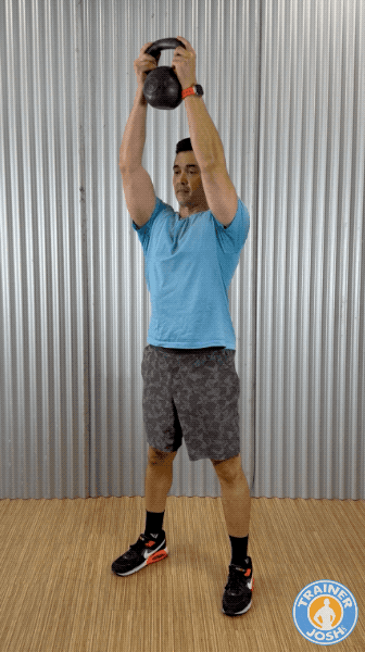 kettlebell goblet squat exercise demonstration