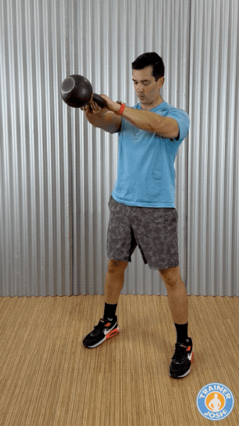 kettlebell swings exercise demonstration