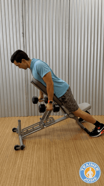  dumbbell kelso shrug exercise demonstration