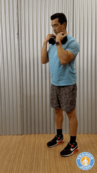 dumbbell good mornings exercise demonstration