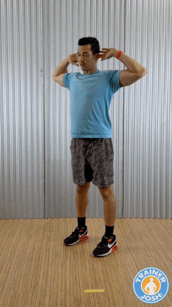 hip hinge good mornings exercise demonstration