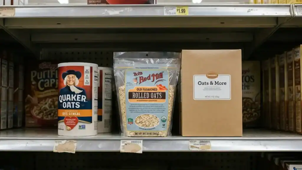 quaker oats vs bob red mill rolled oats vs generic oats