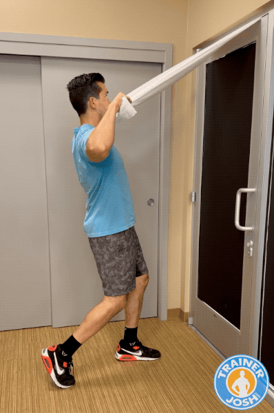 towel face pulls exercise demonstration towel face pulls exercise demonstration