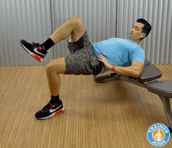 Shoulder Elevated Hip Thrust Unilateral Shoulder-Elevated Hip Thrust (Unilateral) exercise demonstration
