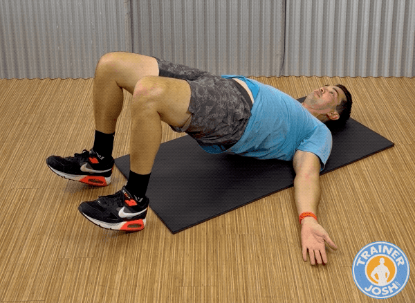 glute bridges bodyweight glute bridges exercise demonstration