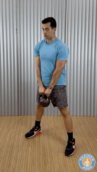 kettlebell deadlifts exercise demonstration