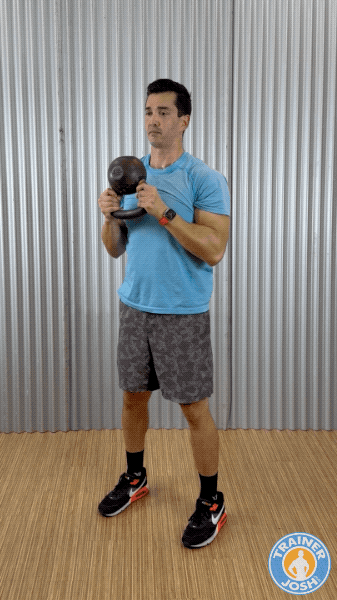kettlebell halo exercise demonstration