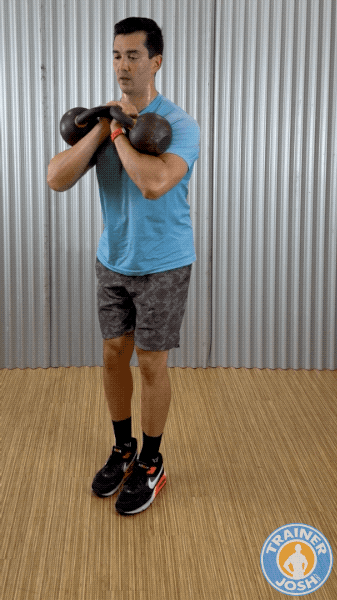 kettlebell reverse lunges exercise demonstration