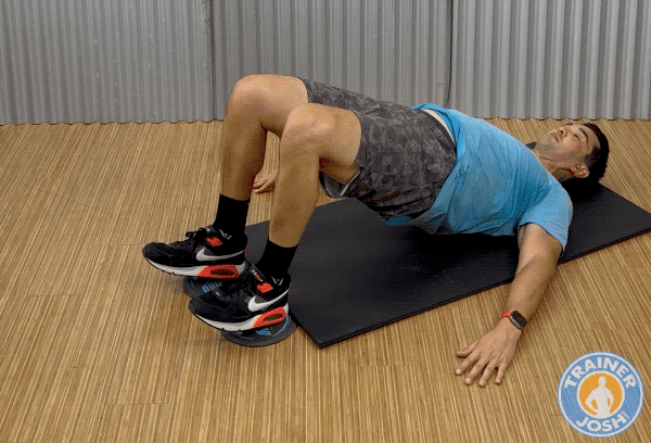 sliding leg curls bodyweight sliding leg curls exercise demonstration