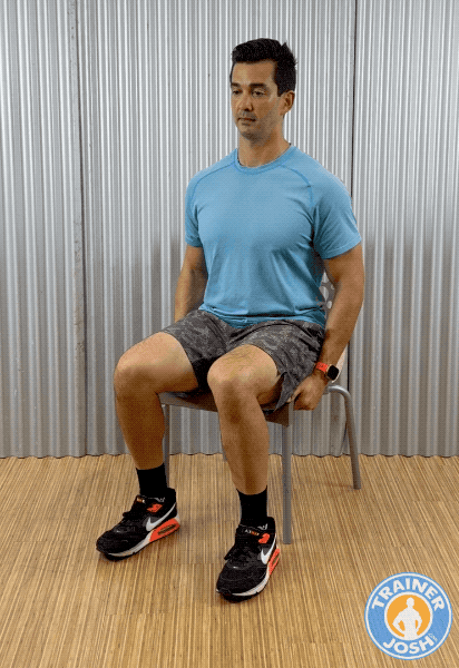 heel raises chair senior exercise demonstration