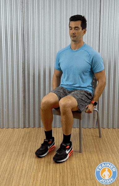 seated knee extensions chair exercise demonstration