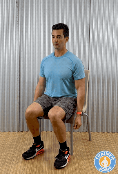 sit to stand chair exercise demonstration